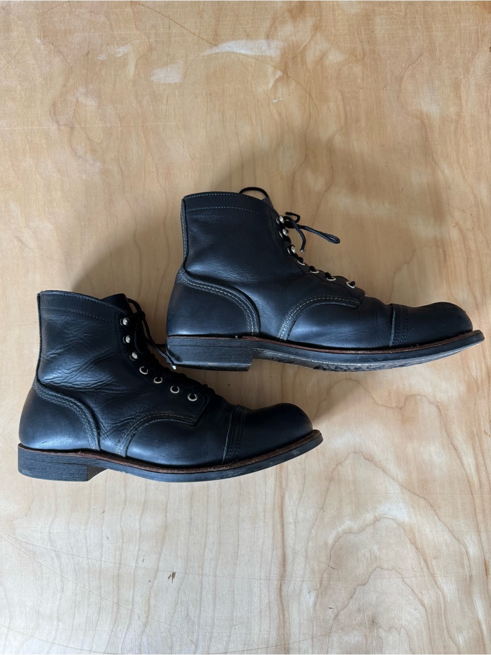 Red Wing Iron Ranger 8084 - Black Leather Cap Toe Boots